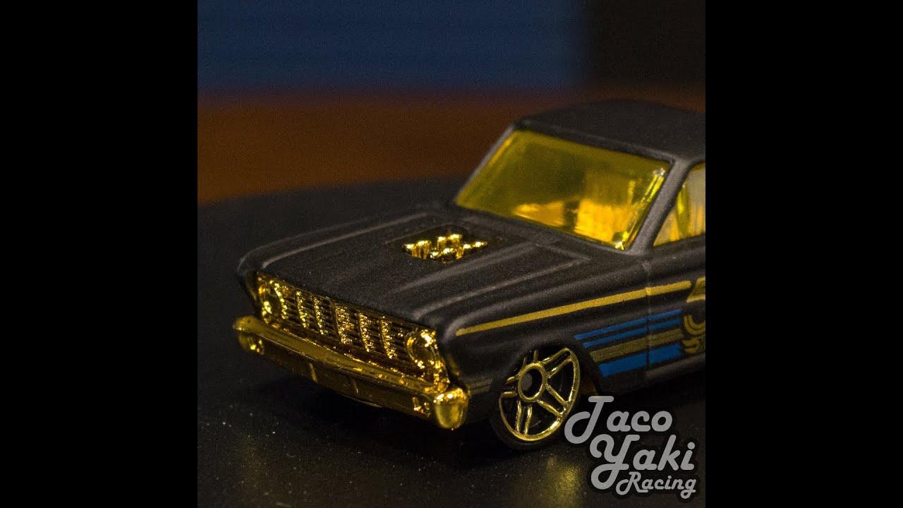 ’65 Ford Ranchero (Matte Black) – Black and Gold – Hot Wheels Basic (2018) #shorts