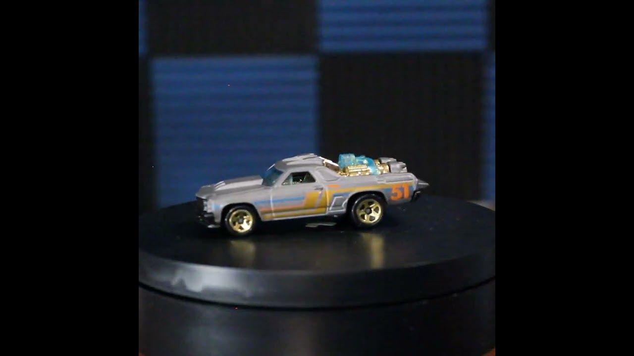 Custom ’71 El Camino – Satin and Chrome – Hot Wheels Basic (2020) #shorts