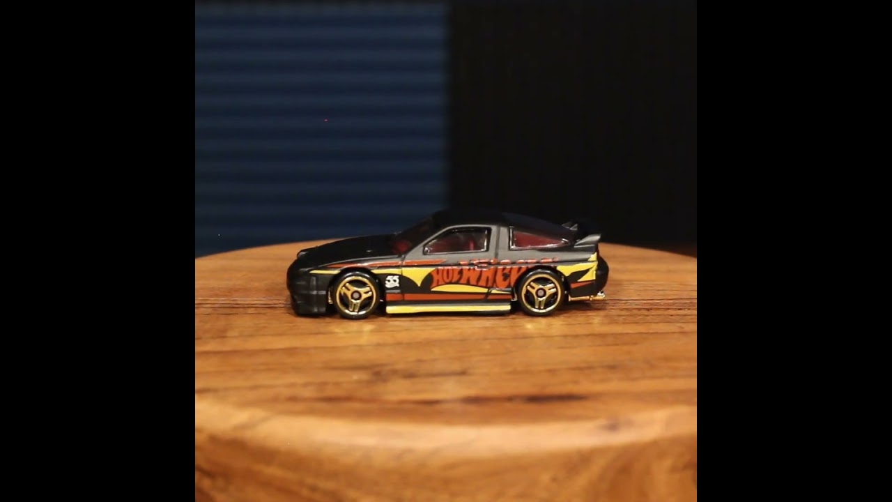 ’96 Nissan 180SX Type X from 55th Anniversary: Black and Yellow – Hot Wheels Basic (2023)