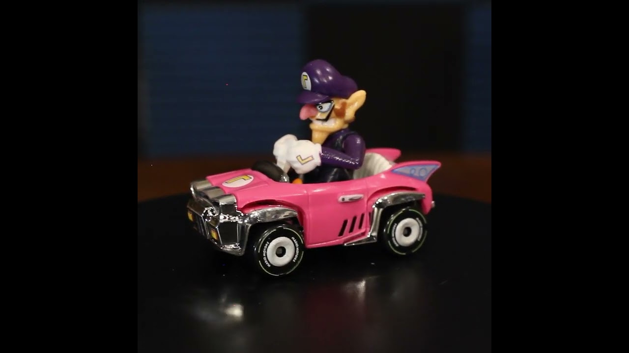 Waluigi Badwagon – Mario Kart Character Cars – Hot Wheels Loose (2019) #shorts