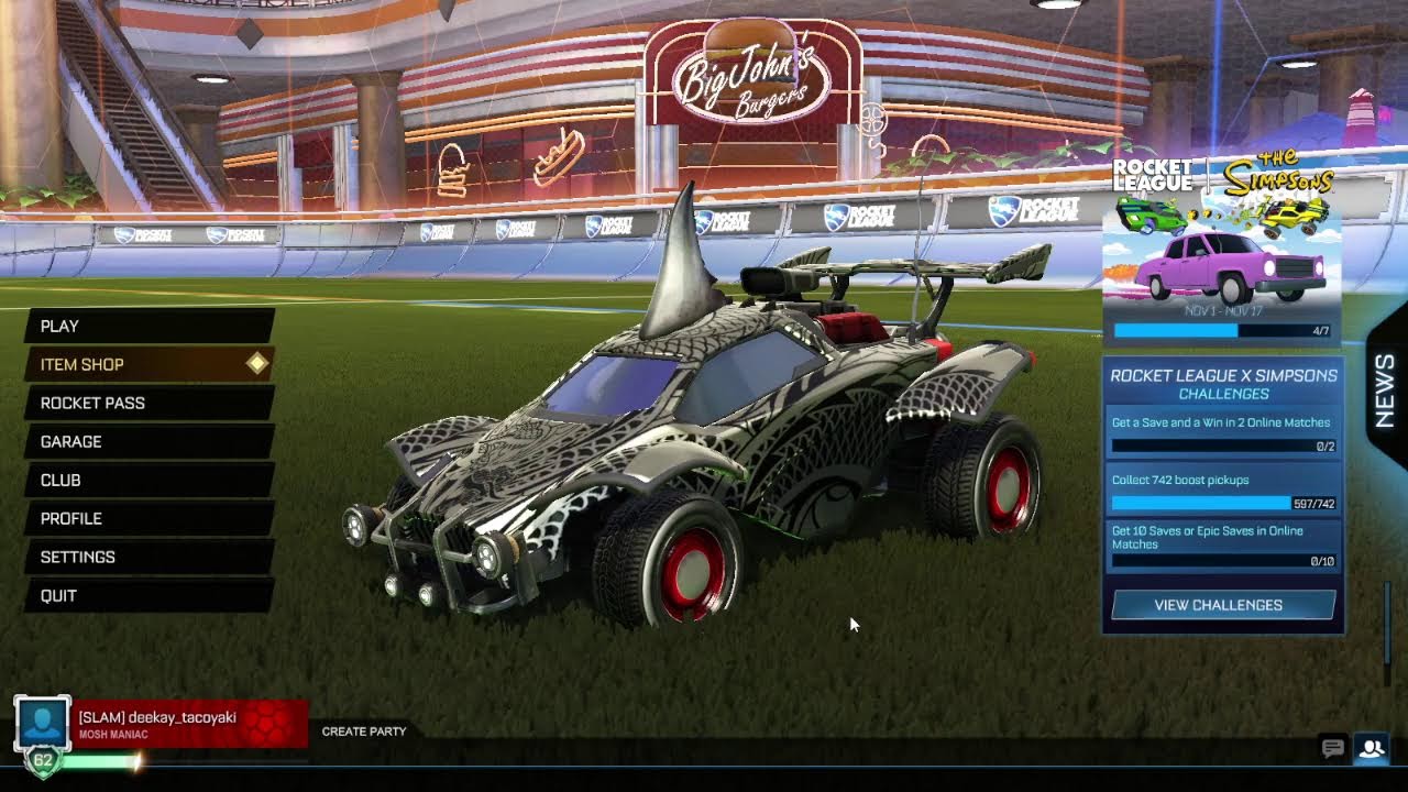 Rocket League X The Simpsons