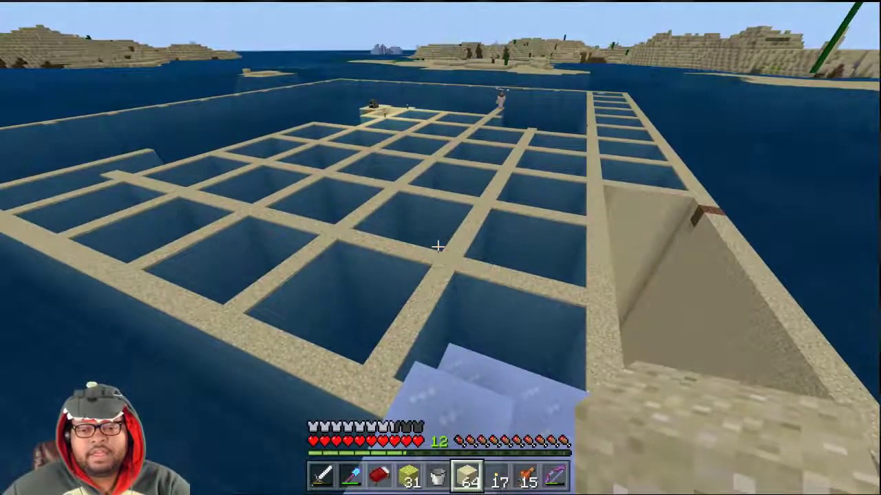 What drains Ocean Monuments under the Sea? Sponge Block Diamond Pants | The Guardian Farm | MPH #107