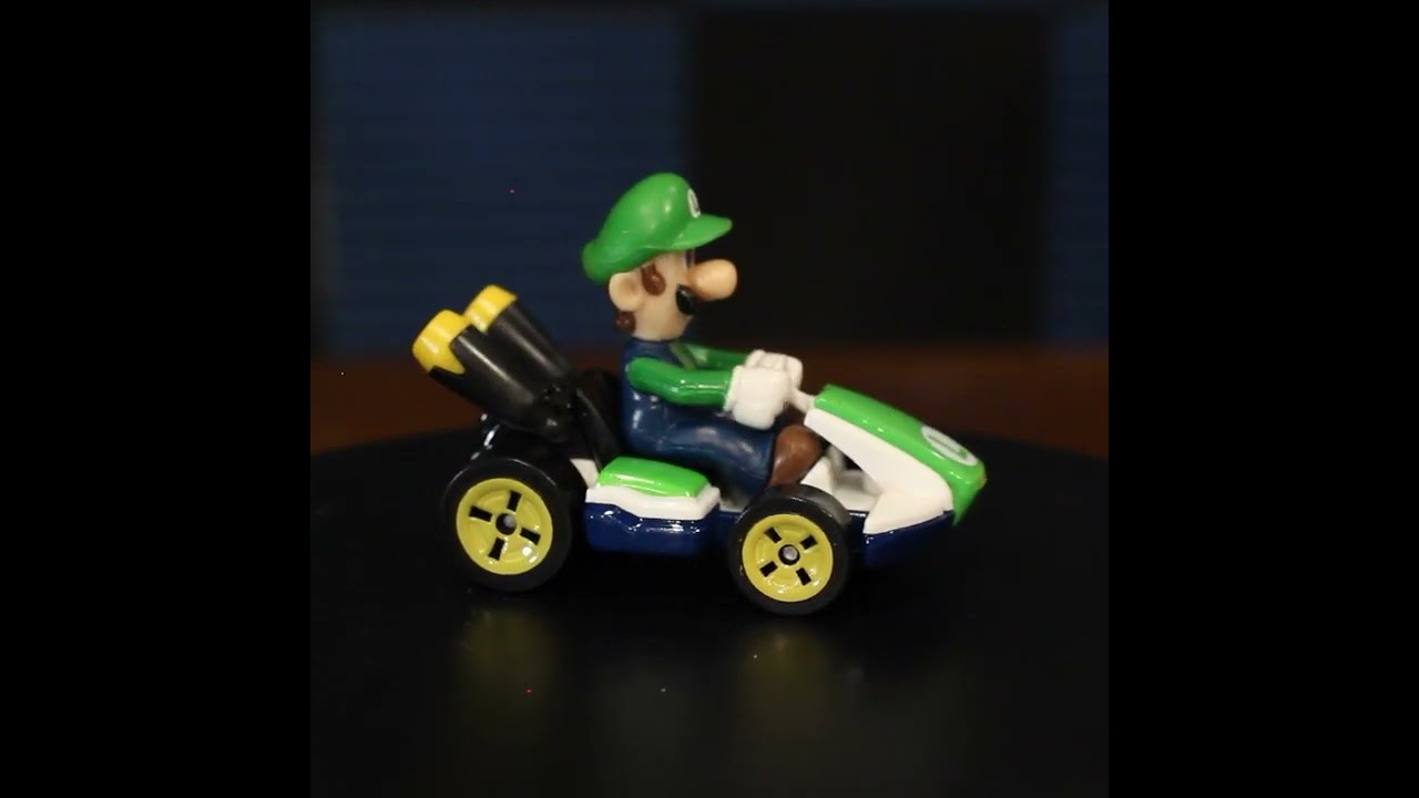 Luigi Standard Kart – Mario Kart Character Cars – Hot Wheels (2021) #shorts