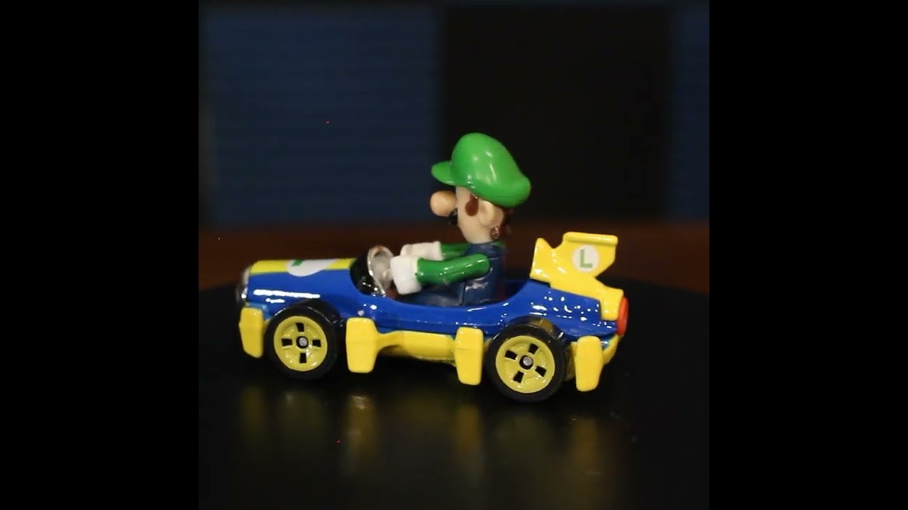 Luigi Mach 8 – Mario Kart Character Cars – Hot Wheels (2019) #shorts