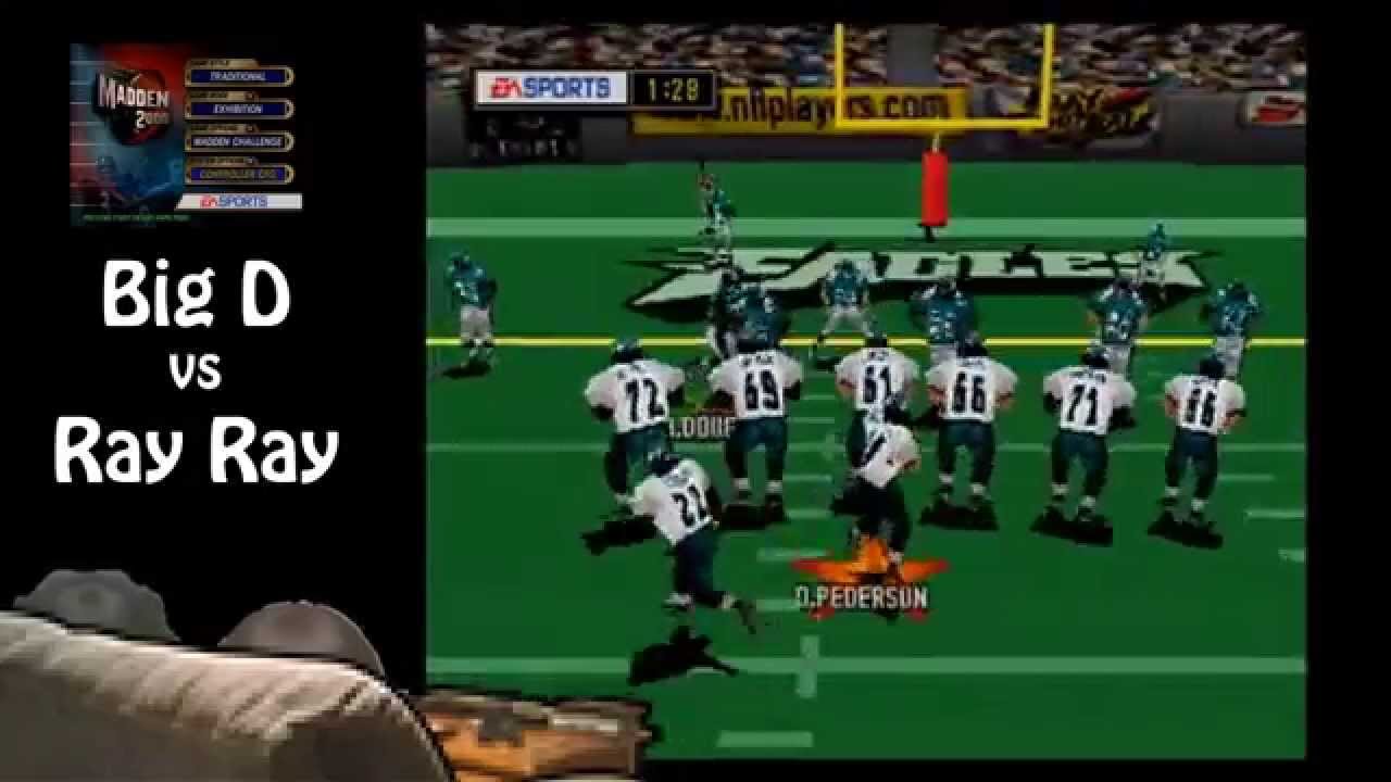 Couch Un-Co-Op – Madden NFL 2000 (BigD vs. RayRay) – Highlights