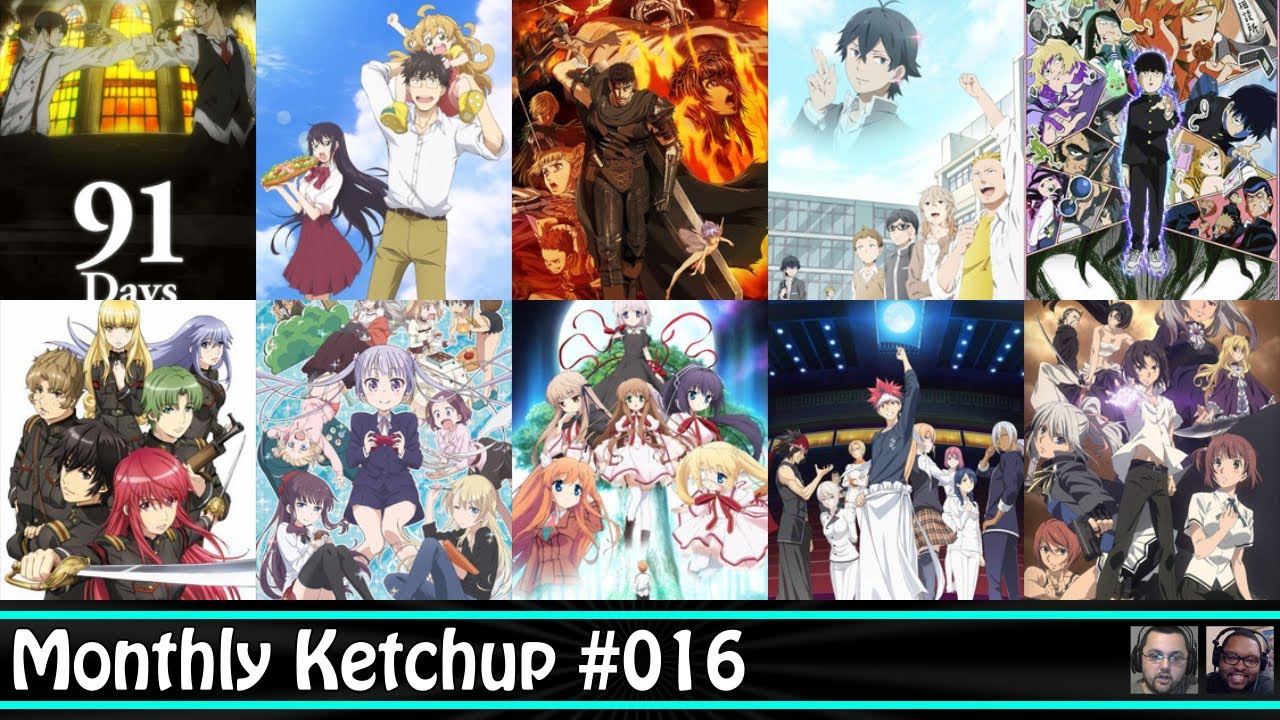 Summer Anime 2016 Initial Thoughts | Monthly Ketchup #16