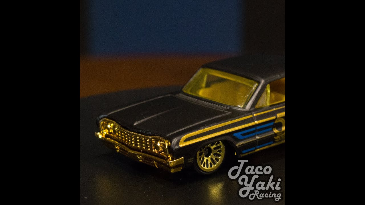 ’64 Impala (Matte Black) – Black and Gold – Hot Wheels Basic (2018) #shorts